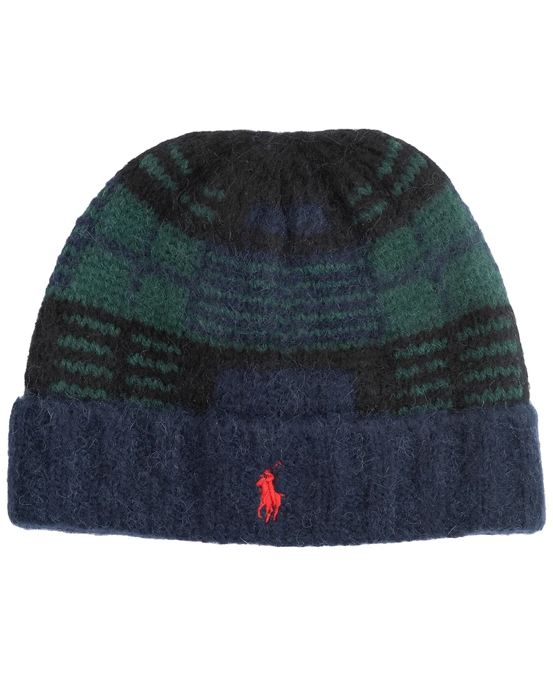 Polo Ralph Lauren Men's Brushed Blackwatch Beanie