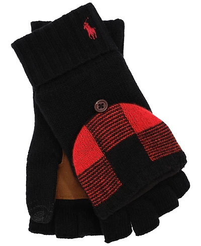 Polo Ralph Lauren Men's Tartan Mitt Convertible Gloves