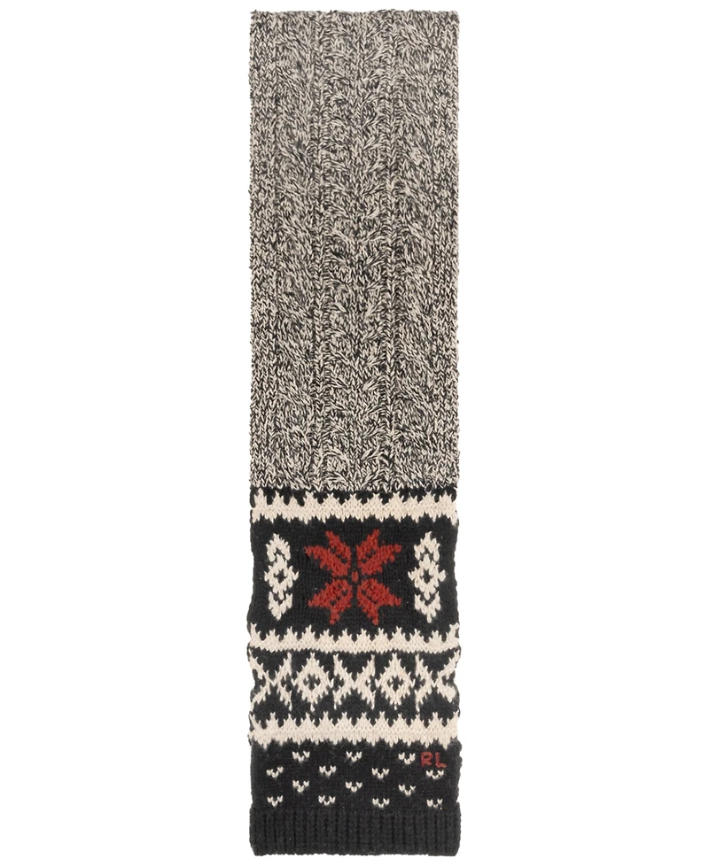 Polo Ralph Lauren Men's Holiday Pattern Cable Scarf