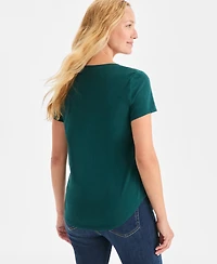 Style & Co Women's Joyful Graphic T-Shirt, Macy's Exclusive