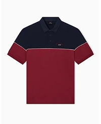 A|X Armani Exchange Men's Color Block Pique Polo Shirt