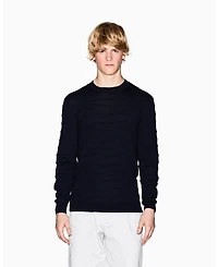 A|X Armani Exchange Men's Cozy Lab Tonal Crewneck Sweater