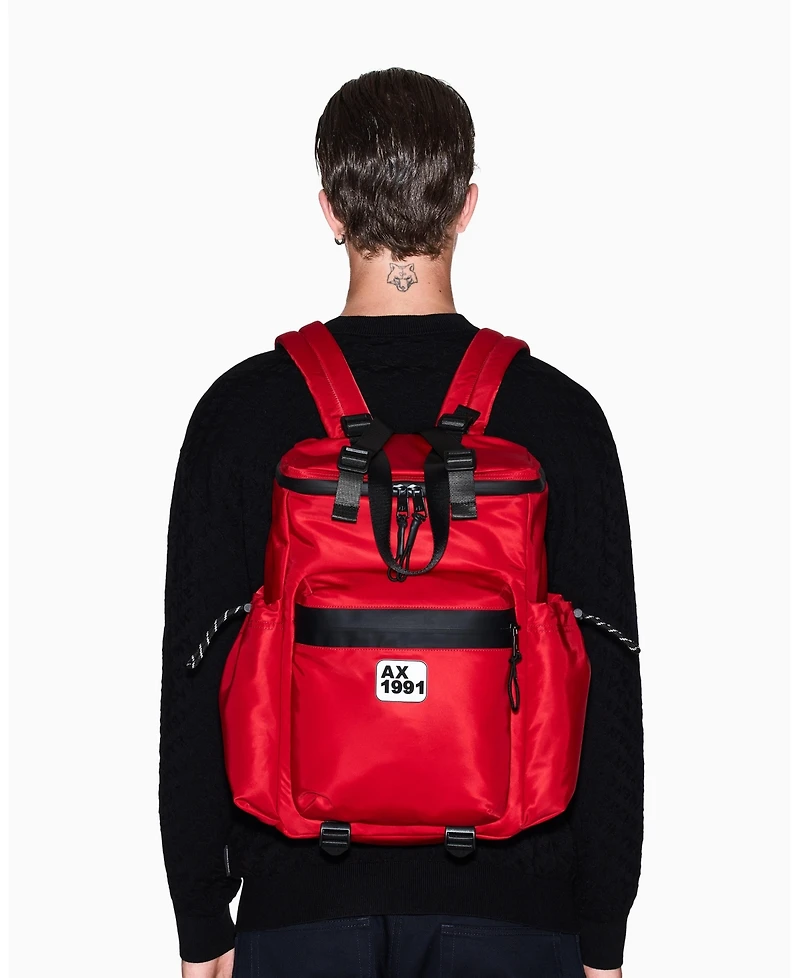 A|X Armani Exchange Men's Nylon with Top Handles Backpack