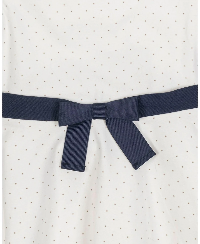 Hope & Henry Toddler Girls' Organic Short Sleeve Lightweight Knit Skater Dress