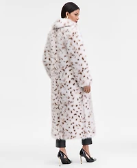 I.n.c. International Concepts Women's Printed Long Faux-Fur Coat, Macy's Exclusive