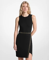 Michael Kors Women's Astor Stud Sleeveless Mini Dress