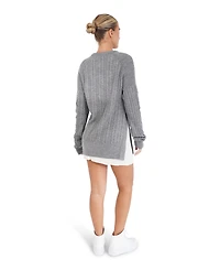 Belle & Bloom Women's At Last Cable Knit Jumper with Slit
