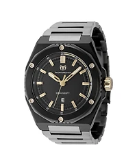 Technomarine Men's Tm-416088 Coral Quartz Black Dial Watch
