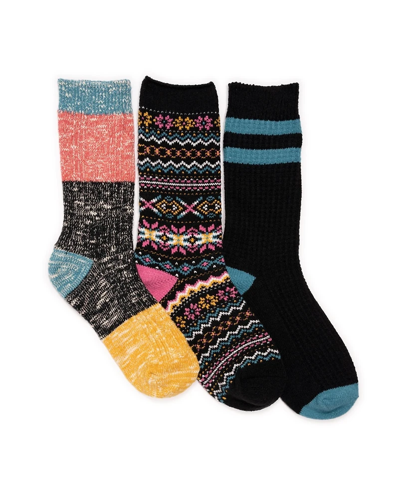 Muk Luks Women's Boot Socks 3 Pair Pack