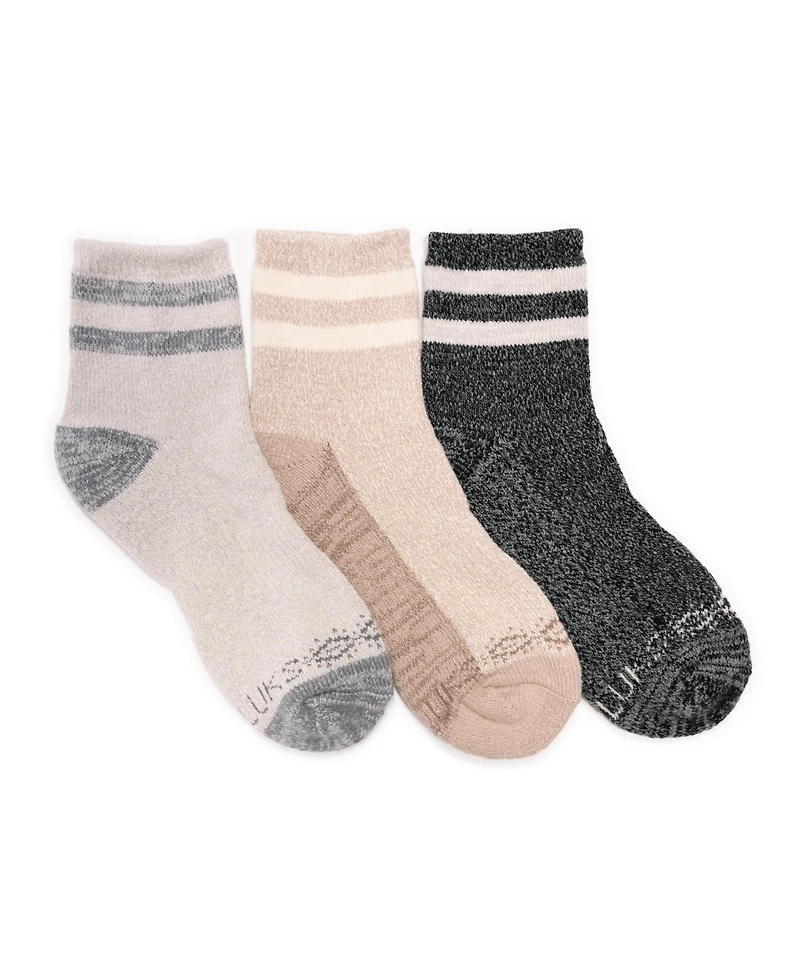 Muk Luks Women's Dream Step Cozy Mini Crew Sock