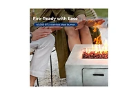 SereneLife Propane Gas Fire Pit Table