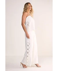 Nasty Gal Women's Cutwork Side Tailored Wide Leg Pants