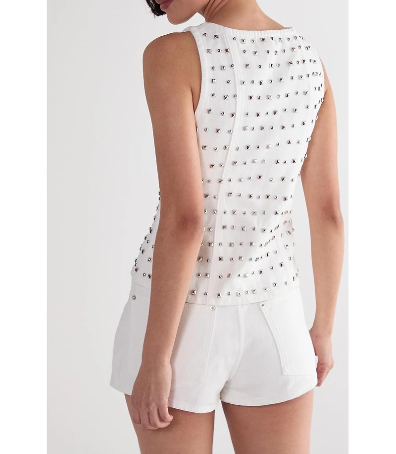 Nasty Gal Women's Studded Denim Shorts