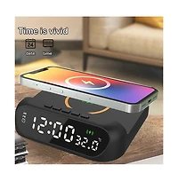 3P Experts Wireless Charger Alarm Clock