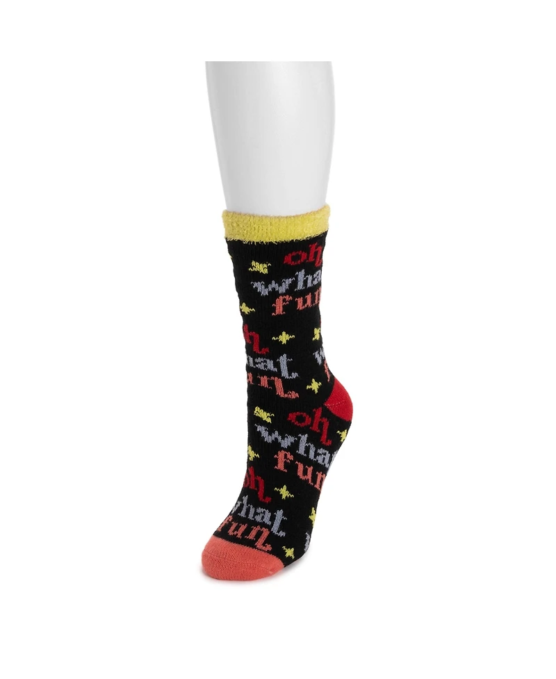 Muk Luks Tall Holiday Double Layer Socks