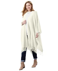 Woman Within Women's Fringed Cape
