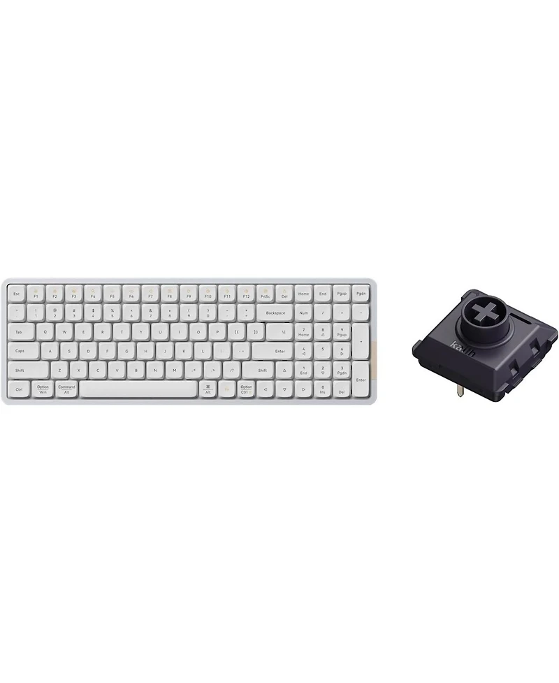 Lofree Flow100 Low Profile Mechanical Keyboard – 75% Rechargeable Wireless Keyboard, Bluetooth & Wired