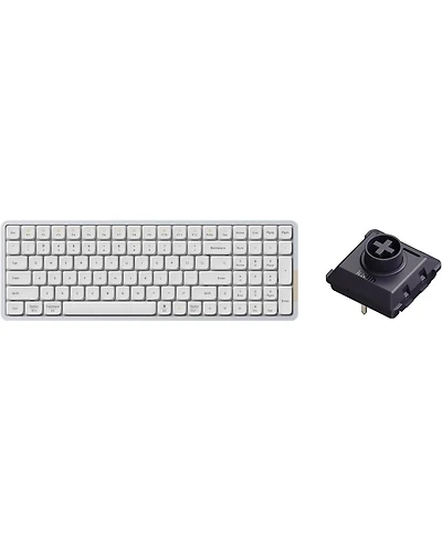 Lofree Flow100 Low Profile Mechanical Keyboard – 75% Rechargeable Wireless Keyboard, Bluetooth & Wired