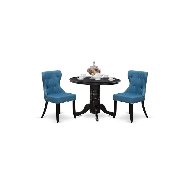 East West Furniture East-West Furniture SHSI3-blk-21