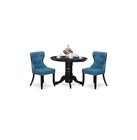 East West Furniture East-West Furniture SHSI3-blk-21
