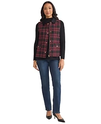 Jones New York Women's Snap Front Collar Vest Jacket