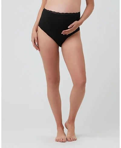 Ripe Maternity Comfortable Organic Cotton Full Briefs Black