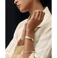 Ottoman Hands Evenness Hammered Bangle Bracelet