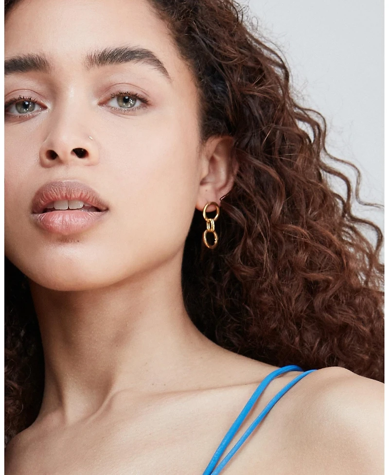 Ottoman Hands Tesoro Chain Drop Earrings