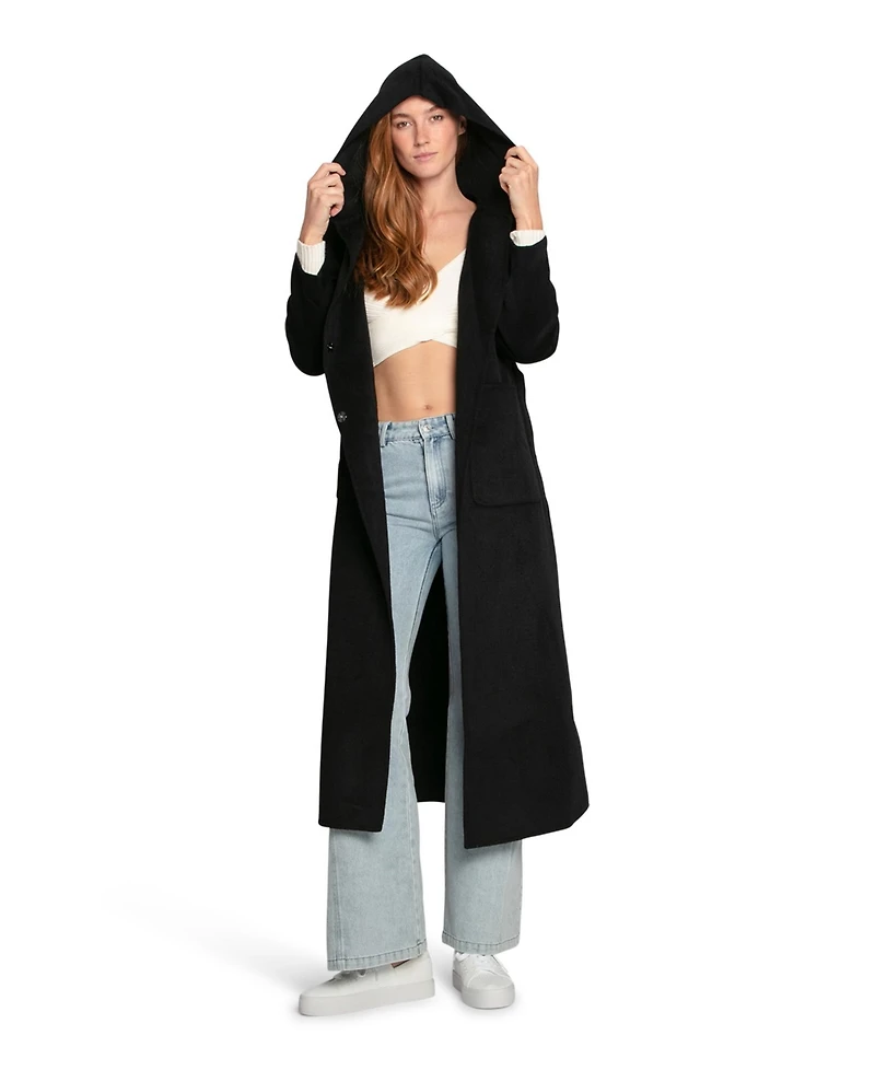 Belle & Bloom Walk My Way Wool Blend Oversized Maxi Coat