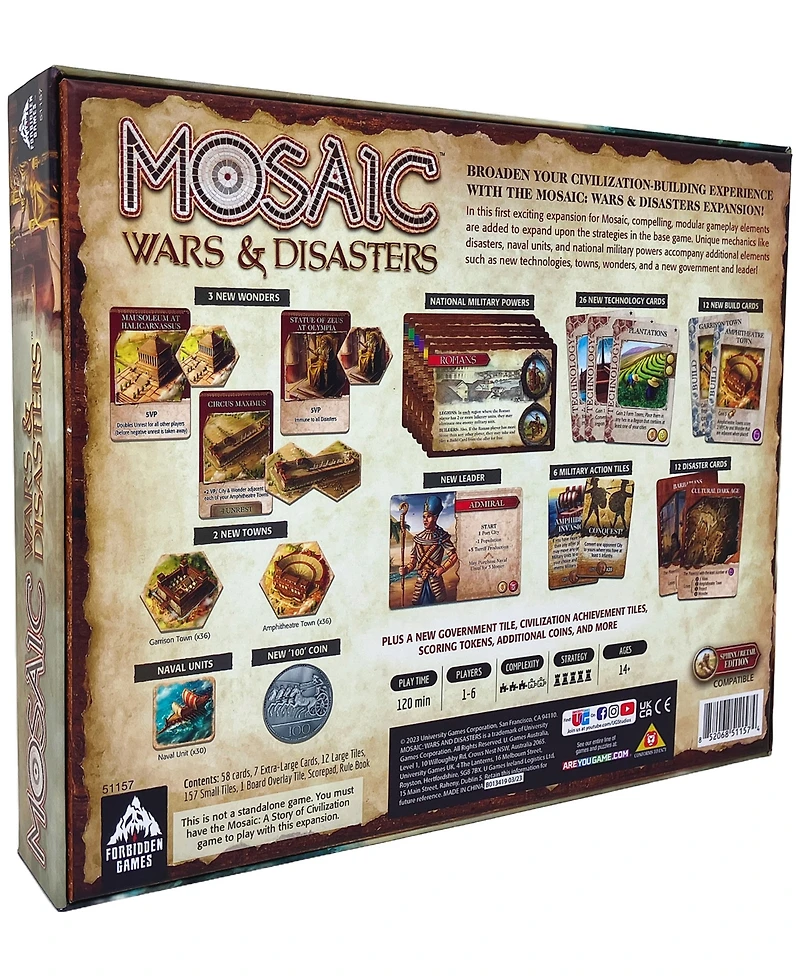 Forbidden Games Mosaic Wars Disasters Expansion Sphinx