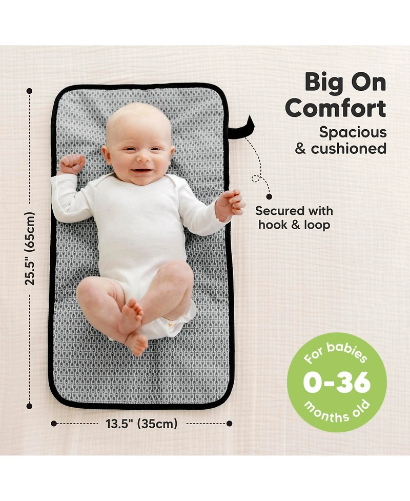 KeaBabies Swift Diaper Changing Pad, Portable Waterproof Pad for Baby, Travel Bag
