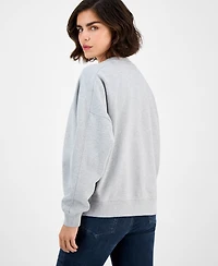 Boss Orange Women's Cotton Logo Crewneck Sweatshirt