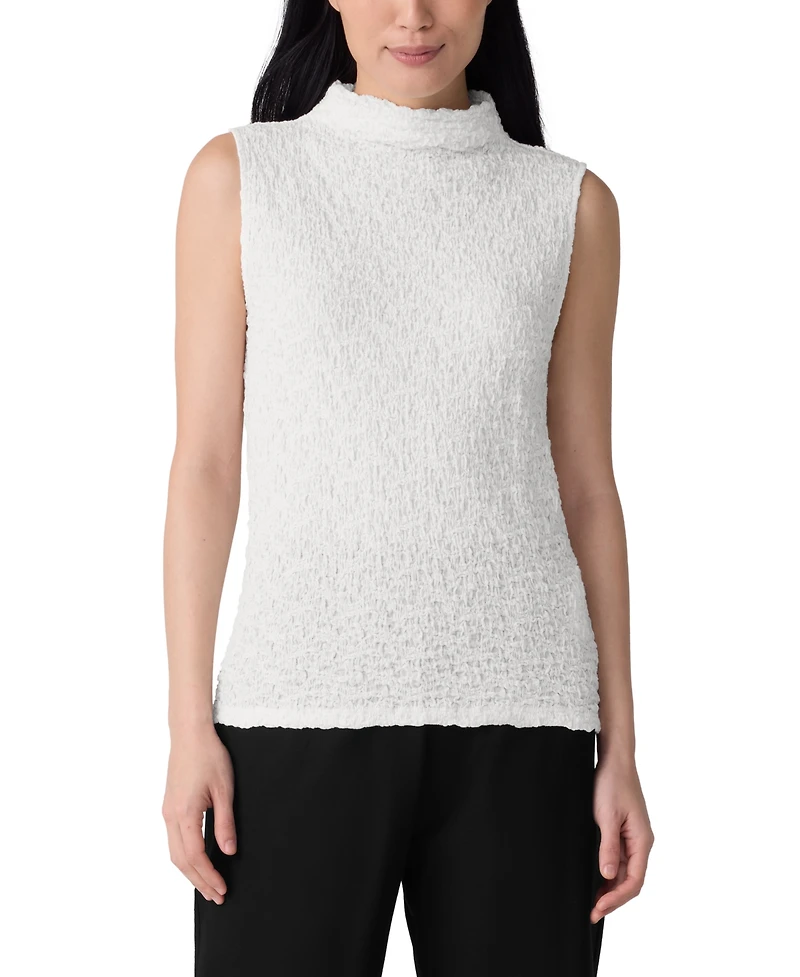 Eileen Fisher Women's Funnel Neck Tank Top