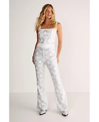 Nasty Gal Women's Star Diamante Tailored Flare Trousers
