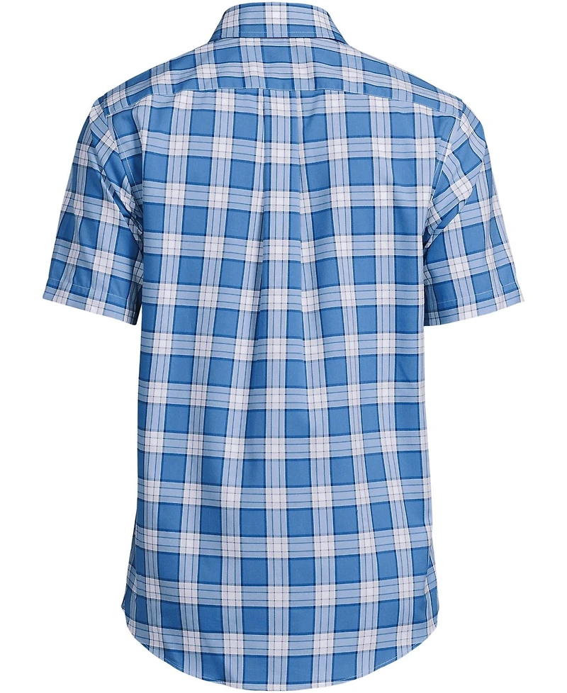 Lands' End Men's Short Sleeve No Iron Twill Shirt