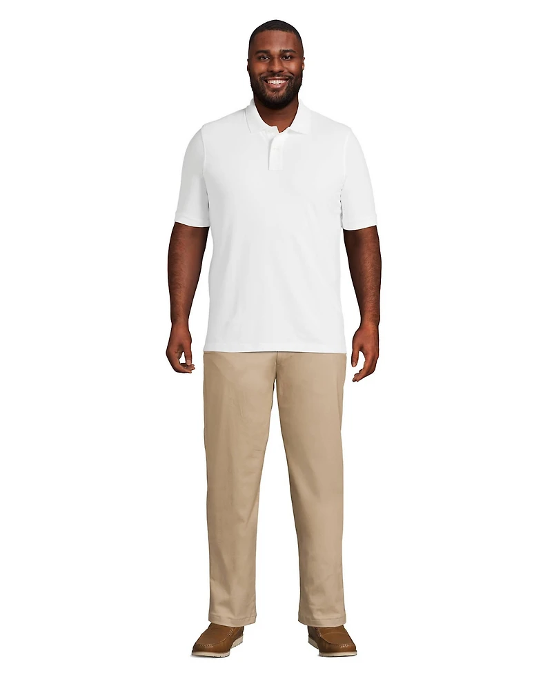 Lands' End Big & Tall Short Sleeve Comfort-First Mesh Pique Polo Shirt