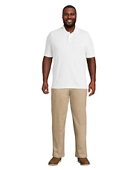 Lands' End Big & Tall Short Sleeve Comfort-First Mesh Pique Polo Shirt