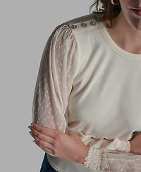 Bcbg Women's High Neck Pull-On Top