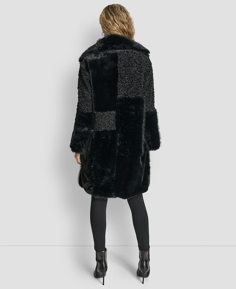 Dkny Women's Patch Mix Long Sleeve Jacket