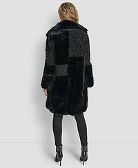 Dkny Women's Patch Mix Long Sleeve Jacket