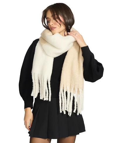 Steve Madden Women's Fringe Lofty Two-Tone Scarf