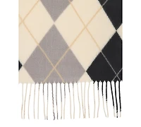 Steve Madden Women's Argyle Print Midweight Scarf