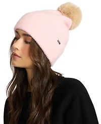 Steve Madden Women's Caught Brushed Fine Rib Knit Beanie