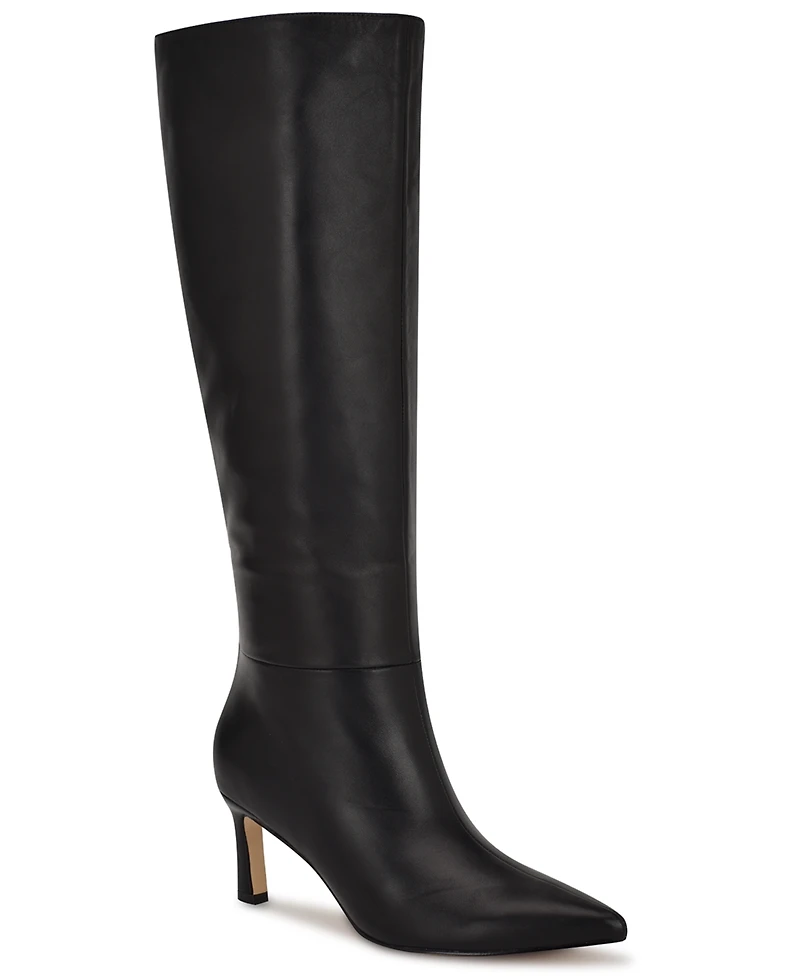 Nine West Women's Lorthey Wide Calf Tall Stiletto Dress Boots