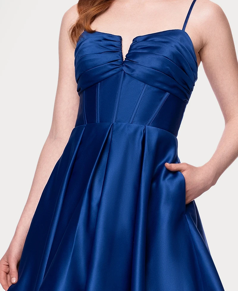 Blondie Nites Juniors' Lamour Party A-Line Short Dress