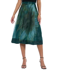 Muse Women's Pleated Organza Midi Skirt