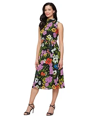 Sl Fashions Women's Sleeveless Double Tier Midi Dress