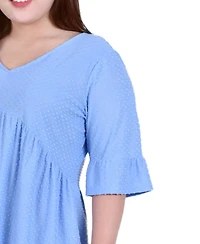 Ny Collection Plus Bell Sleeve Empire Dress