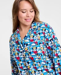 Disney | Macy's Plus Mickey Mouse & Minnie Flannel Pajama Set, Exclusive