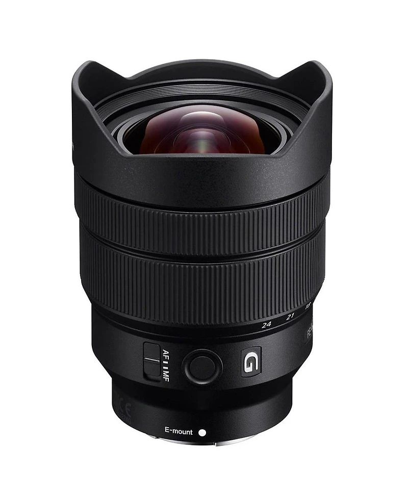 Sony Fe 12-24mm f/4 G Lens for Sony E, Bundle with Flashpoint Zoom Li-on X R2 Ttl On-Camera Round Flash Speedlight, Flex Lens Shade, Cleaning Kit, Len